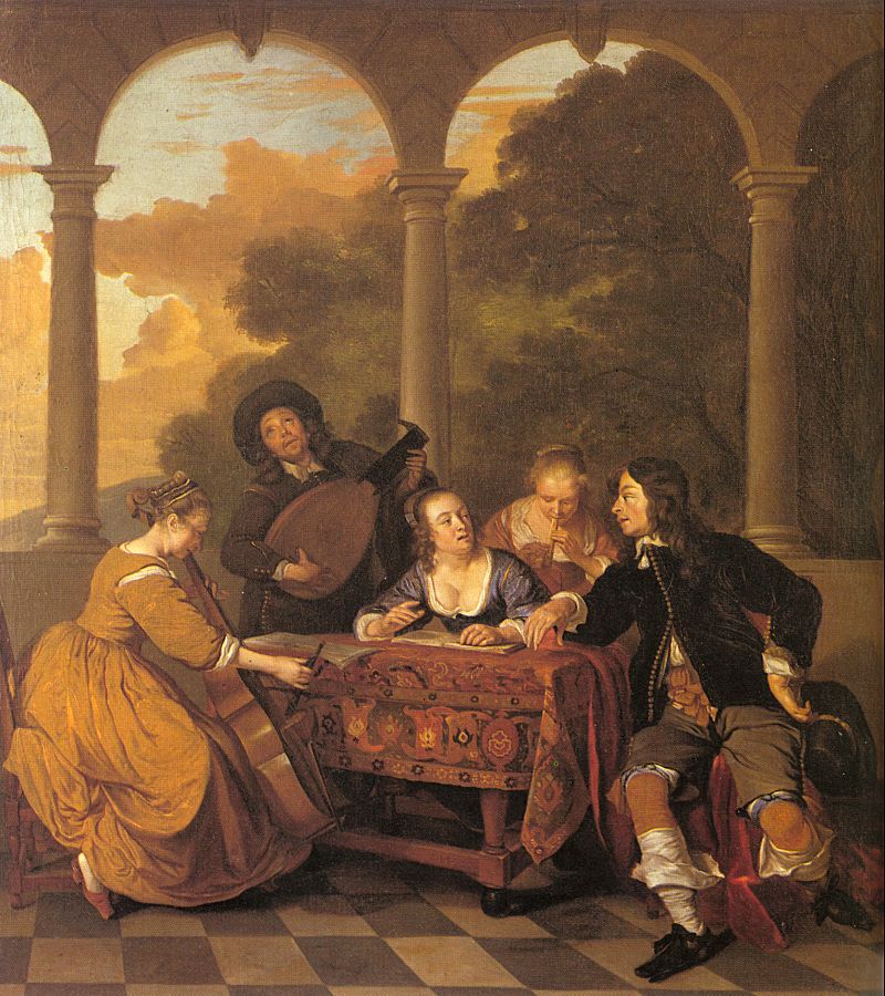 Musical Party on a Terrace