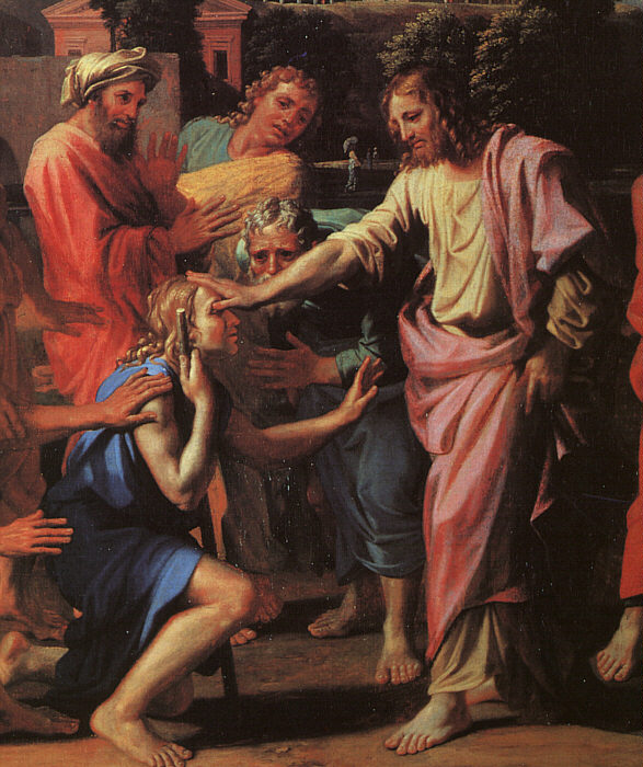 Jesus Healing the Blind of Jericho (detail)