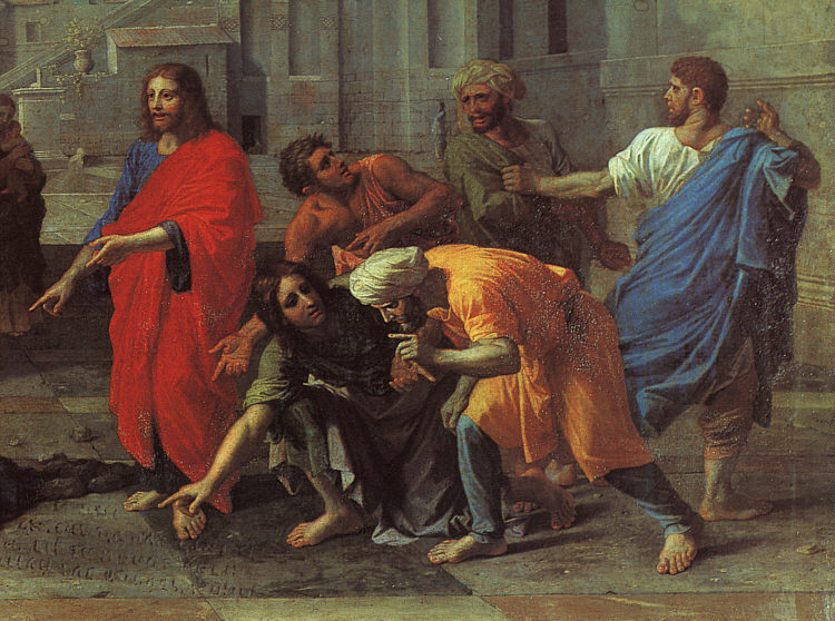 Christ and the Woman Taken in Adultery (detail)