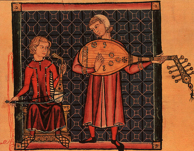 Minstrels with a Rebec & a Lute