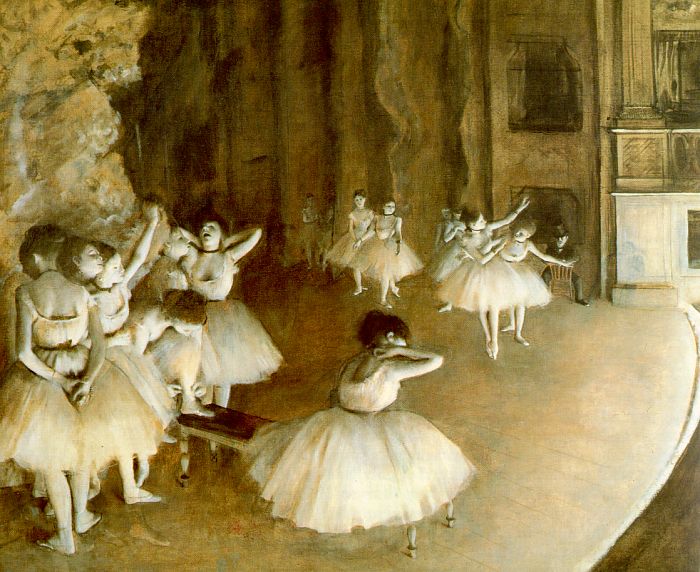 Ballet Rehearsal on Stage