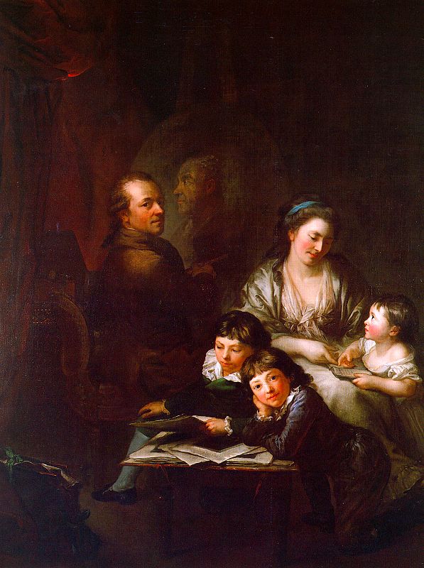 The Artist's Family before the Portrait of Johann Georg Sulzer