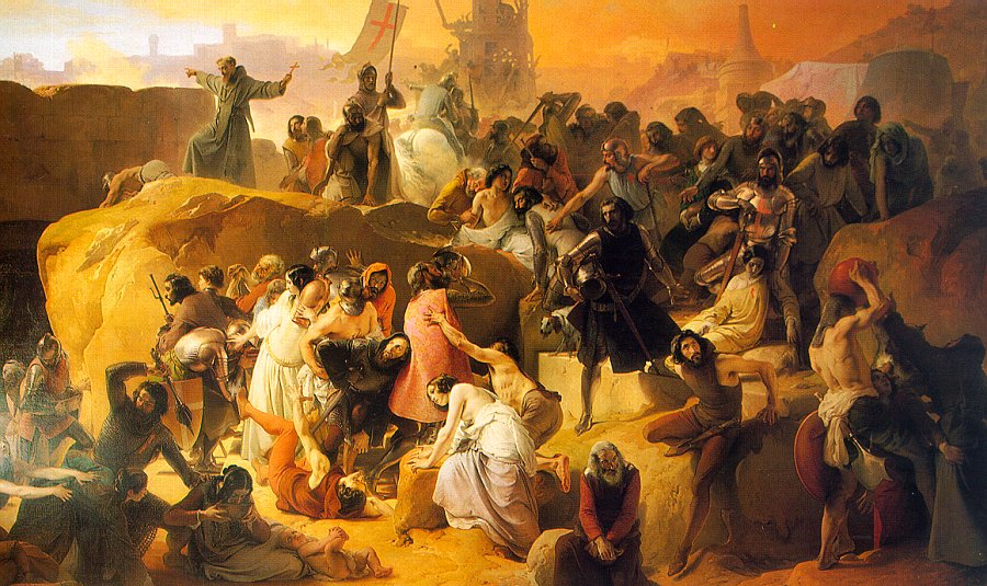 Crusaders Thirsting Near Jerusalem