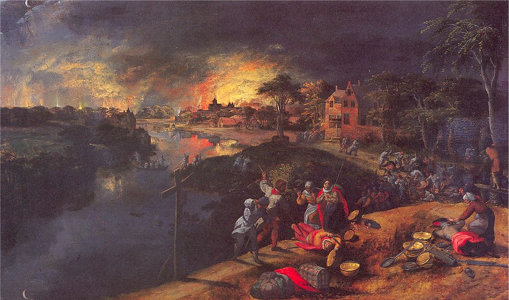 Scene of War and Fire