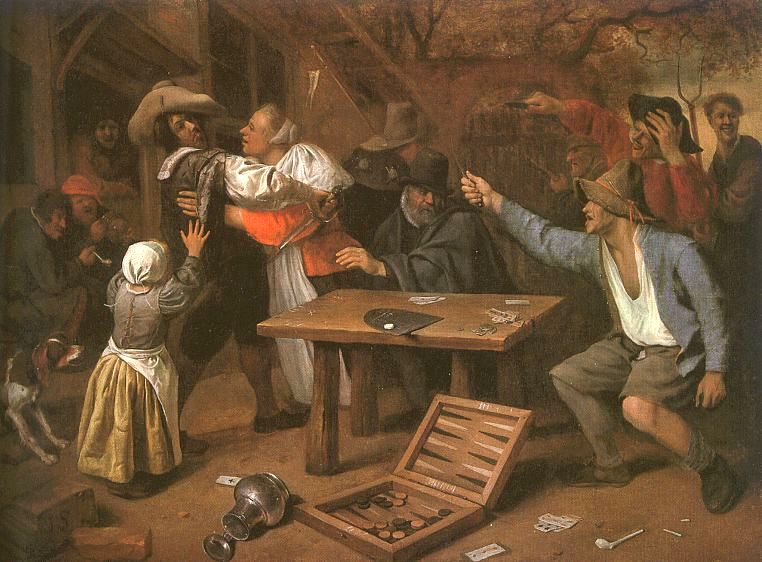 Card Players Quarreling