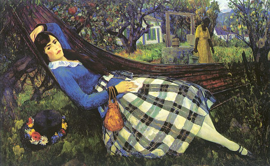 Girl in a Hammock