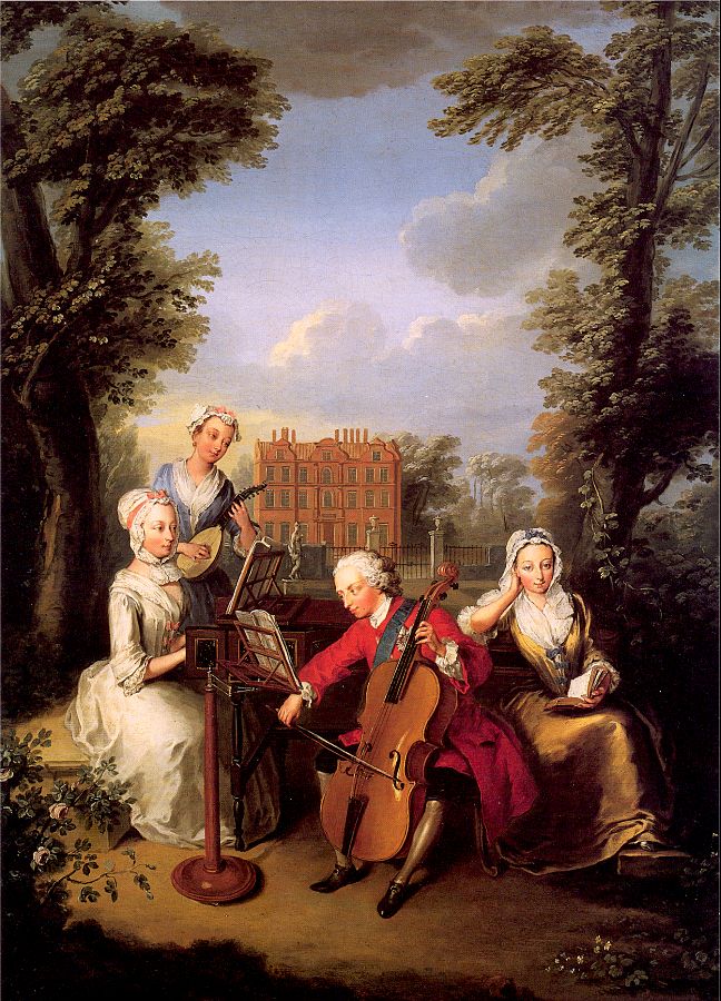 Frederick, Prince of Wales and his Sisters at Kew