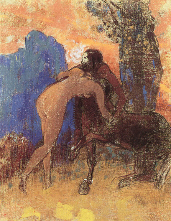 Struggle between Woman and Centaur