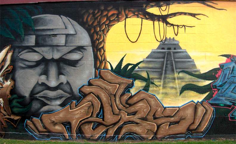 mayan graffiti
